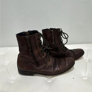 Kenneth Cole Reaction Dark Brown Leather Boots